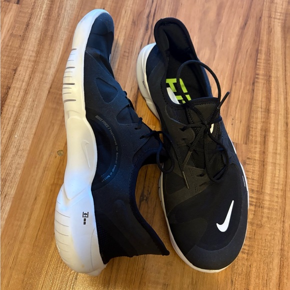 Nike Other - Nike Free Running Shoes Black and White Men's Athletic snug fit Shoes size 11